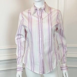 Faconnable Stiped Button Down Shirt in Size S